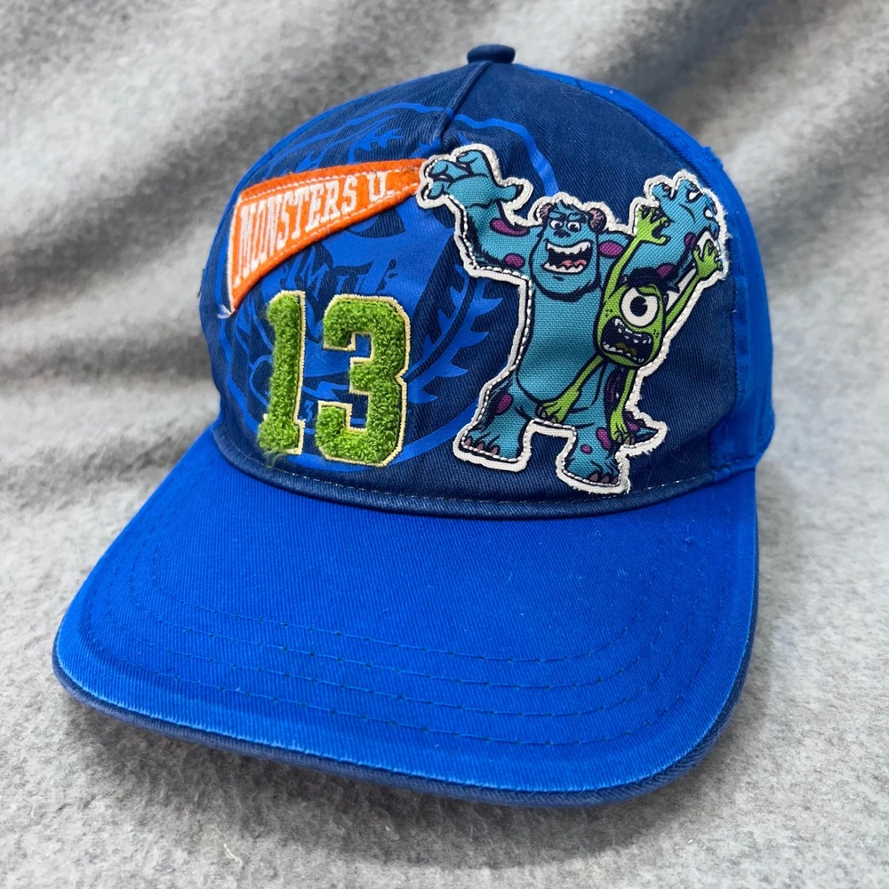 Monsters Universoty Sulley Mike Wazowski Kids Blue Disney Store Baseball Hat OS
